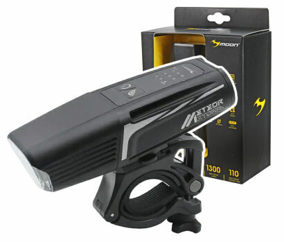 Mocna Lampka rowerowa Meteor Storm DUAL 1300LM