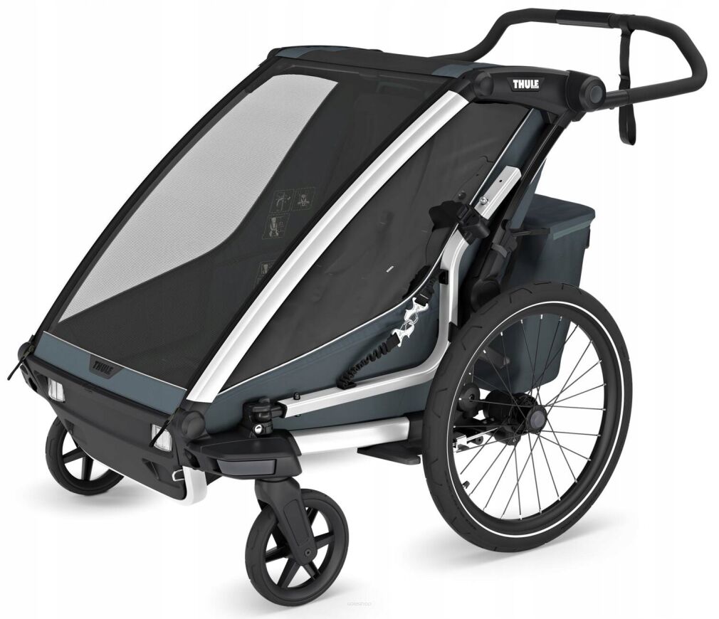 Przyczepka rowerowa THULE Chariot Cross 2 double dark slate