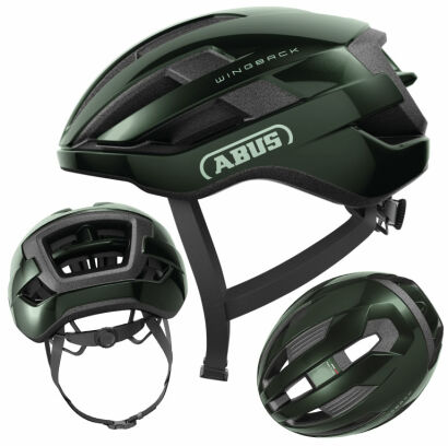 Kask rowerowy szosowy ABUS WINGBACK moss green M (54-58cm)